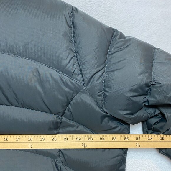 VINTAGE LL Bean Coat Womens 2X Black Goose Down Fill Puffer Hood Warm Jacket - Picture 11 of 13